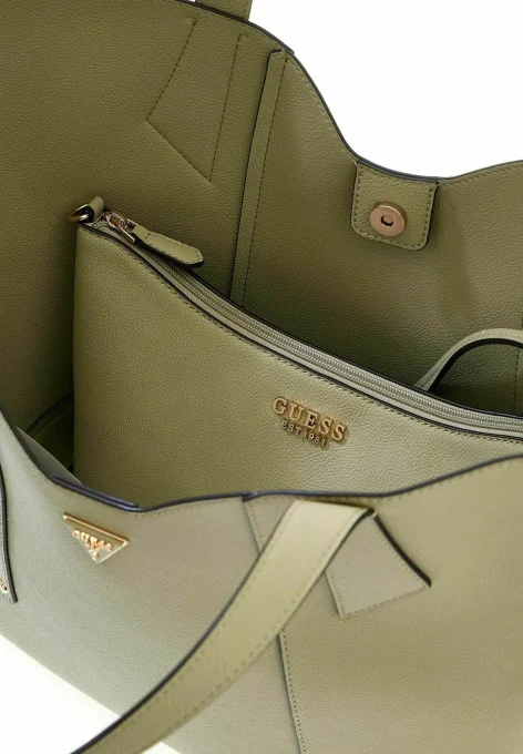 GUESS Grand Sac cabas porté épaule vert 2 en 1