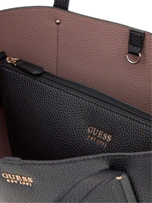GUESS Sac Cabas porté épaule noir