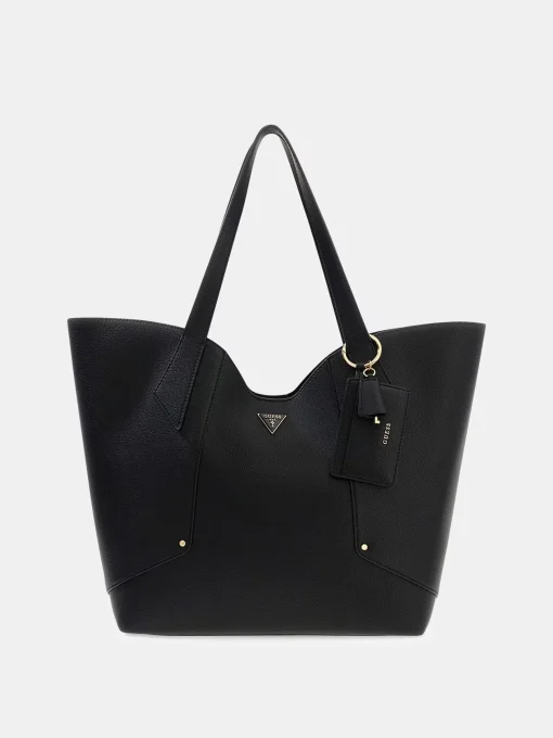 GUESS Grand Sac cabas porté épaule Noir 